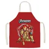 Delantal con estampado de superhéroes Marvel Superman Iron Man Batman adulto niños bata de limpieza ventas directas de fábrica