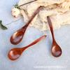 Colher de madeira madeira maciça colher de sopa cauda pontiaguda característica colher de sopa costas de tartaruga uso doméstico Colher diária colher de madeira nanmu fábrica atacado direto