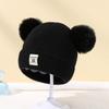 Gorro de bebé otoño e invierno protección de orejas para bebés gorro de punto para recién nacidos niños y niñas gorro de lana gorro de bebé grueso invierno