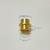 Sostenedor de Palillos de Calabaza Ddiy Calabaza Hilada a Mano Frasco de Madera Accesorios Conector de Latón Articulado Conector de 16mm-30mm