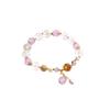 Pulseira de cristal super brilhante elegante com contas feminina tendência ins versátil pulseira de temperamento de estudante para namorada e irmãs joia