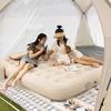 Cama Inflable de PVC Flocado Ecológico de Venta Caliente, Tamaño Personalizable, Cama Inflable Portátil para Exterior