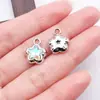 Accesorios para Joyería DIY Con Colgante Aleación Forma de Estrella de Cinco Puntas Forma de Flor de Ciruelo Colgante Pendientes Hechos a Mano Collar Llavero Colgante Pequeño