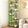 Rack de flores Sala de estar Varanda de chão Rack de armazenamento de flores 2024 Novo suporte para vasos de flores Planta de ferro carnudo multicamadas