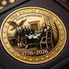 Moneda Conmemorativa de Veterano Modelo Nuevo Transfronterizo Acrílico Plano Impresión UV Figura de Medalla del Ejército de Comercio Exterior