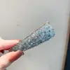 Presilha de Cabelo Xadrez, Presilha para Franja Estilo Coreano, Mini Grampo de Cabelo Estilo Chanel com Strass, Presilha Lateral Versátil, Acessório de Cabelo