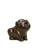 Adorno de Cerdo Tallado en Madera de Ébano, Doce Signos del Zodíaco de Madera Maciza, Decoración para Mueble de TV de Sala de Estar de Cerdo, Mascota de Escritorio Estilo Chino