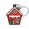 Llavero colgante de PVC navideño, regalo publicitario, bonita joyería, accesorios para muñecas, fábrica en stock