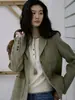 Suéter de punto trenzado de lana de manga larga para mujer de otoño con cuello semiabierto, perfecto como capa interior