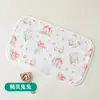 Almohada Nube de Gasa de Algodón de Bambú de Ocho Capas Suave y Transpirable Nueva Almohada Plana para Recién Nacidos Almohada Rectangular para Bebé de Cuatro Estaciones