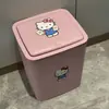 Cubo de basura abatible con tapa de apertura a presión para uso doméstico en baño, cocina, dormitorio, gran capacidad, estilo dopamina con tapa