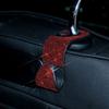 Capa interior de carro vermelho diamante com diamante para freio de mão, alavanca de câmbio, protetor de ombro, capa de alça com perfuração quente, capa de volante com perfuração total, almofada de apoio de braço