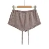 Shorts a Cuadros con Volantes y Lazo Ajustados para Chica Hot Deseo Puro Verano 2026 Nuevos Pantalones Cortos Sexy Europeos y Americanos que Resaltan la Cadera para Mujer