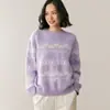 Suéter Jacquard Fair Isle 2026 Outono e Inverno Nova Lã Base Suéter Elegante Color-Blocking Pulôver Suéter de Caxemira para Mulheres com Gola Redonda