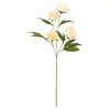 Buquê de Flores Artificiais Peônia Moderno Minimalista de 4 Cabeças Decoração de Casa Arranjo de Flores Artificiais Casamento Hotel Peônia Atacado