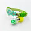 Collar para mascotas con lentejuelas de flores coloridas, bola de cristal hecha a mano, collar de flores multicolor macarrón, suministro mayorista transfronterizo