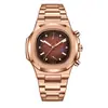 Nuevo Reloj Kingston Marca Nautilus Reloj Transfronterizo para Hombre Resistente al Agua Multifunción Reloj de Cuarzo Reloj para Hombres de Negocios