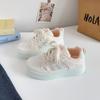 Pall Cabeça de Bebê Sapatos de Pão Fofos chique Versátil Nicho Original Branco Esportes Sapatos Brancos B2311