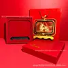 Ouro Puro 999 Criativo Novo Estilo Chinês Ornamento de Besta Mítica Exquisito Pixiu Atrai-Riqueza Ornamento de Calendário Conjunto de Exibição de Mesa Personalizável Atacado