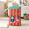 Adorable bolsa de almacenamiento para mascotas y bebés con temática de dibujos animados, bolsa para pañales con compartimentos separados para artículos húmedos y secos, bolsa de almacenamiento multifuncional de doble capa con cremallera