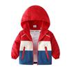 Chaqueta Cortavientos Nueva de Otoño para Niños, Chaqueta con Cremallera con Bloques de Color, Chaqueta Casual para Niños y Niños de Mediana Edad