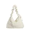 Bolso Tote Crema para Mujer 2025 Invierno Nuevo de Moda Tendencia Gran Capacidad Ligero Plegado Hombro Cruzado