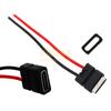 Base hembra USB 3.1 Tipo C con placa fija, interfaz de carga y datos, conector macho y hembra C, placa de prueba, inserción positiva y negativa a doble cara