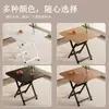 Mesa de comedor plegable, mesa de puesto portátil, mesa y silla plegables pequeñas simples, mesa cuadrada para dormitorio, mesa pequeña para uso doméstico, mesa de comedor