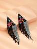Cinco características, ojos, aretes, explosiones amazónicas, aretes de borla larga caliente transfronterizos europeos y americanos, aretes bohemios