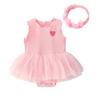 Roupas de Manga Curta para Bebê Verão Roupa Macacão para Bebê Menina Coelho Princesa Saia Roupas para Engatinhar Lua Cheia Recém-nascido