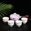 Conjunto de Chá de Viagem Artefato para Fazer Chá Preguiçoso Copo Rápido para Convidados Preparo Livre e Fácil Conjunto Portátil de Chá Kung Fu Conjunto de Xícaras de Chá Bule Doméstico
