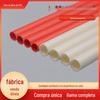 Tubo corrugado de PVC 16 20 25 32 40 para passagem de fios vários tipos de vermelho e branco conveniência de dobra 3,8 metros