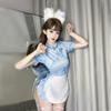 Yemei Crepúsculo Nuevo Estilo Chino Ropa de Casa Delantal Sexy Bata de Noche Estilo Chino Cheongsam Puro Deseo Vestido Cheongsam Retro
