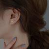 Ear Penetration Ear Stud 2021 Nova Moda Ear Stud High-grade elegante elegante Ear Stud Simples Feminino Compacto Ear Stud