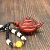 Rosewood Handle Pot Handle Piece Wooden Carved Zodiac Pendant Men's Toy Pendant Mogno Artesanato Atacado