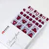 Dongzhou Diamante para Uñas Rosa Rojo Punto de Diamante Accesorios para Joyería DIY Forma Ovalada Especial Uña Portátil Diamante para Uña Venta al por Mayor