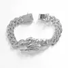 Corrente cubana masculina europeia e americana transfronteiriça de 13mm totalmente cravejada com diamante com pingente de retrato, colar estilo hip-hop de rua