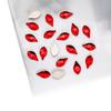 Taladro de uñas con forma especial de hoja de arce transfronterizo de 5 x 10, para manicura, comercio internacional, con diamantes planos, sin fondo abatible.