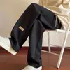 Pantalones colgantes para hombre, de primavera y verano, finos, de marca, de moda, de talla grande, holgados, de pierna recta, de pierna ancha, deportivos, informales.