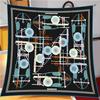 Novo Lenço de Seda Sarja Atacado Primavera e Verão Estampado Lenço de Proteção Solar Lenço de Seda Lenço Quadrado Lenço Decorativo