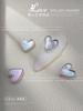 Nail art amor fritillary jóias pequeno coração de metal afiação diamante mágico shell pedra acessórios de decoração de unhas atacado