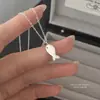 Collar de Galleta de Pez Pequeño de Plata de Ley S925 para Mujer, Estilo Coreano Ins Personalidad Simple Colgante de Pescado Salado Cadena para Clavícula, Estilo Veraniego Japonés y Coreano