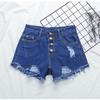Shorts de mezclilla de talla grande para mujer, pantalones holgados de pierna ancha para mm gorditas de 200 kg, pantalones cortos negros ajustados de verano, mujeres a la moda