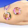 Al por mayor 14mm20mm Colgante Anillo de Ángel Joyería de Cristal para Mujer Aurora Hecho a Mano DIY Accesorios Colgantes de Cuentas