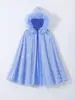 Vestido de Princesa Elsa de Frozen 2 de Terciopelo con Mangas Largas para Otoño e Invierno, Vestido de Niña con Tul de Amor para Halloween, Envío Directo
