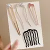 Pasador de Pelo en Forma de U con Perlas para Mujer, Pinza para Moño, Herramienta de Peinado, Pasador Fijo, Nuevo Estilo Chino, Accesorio de Cabello de Alta Gama