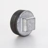 Venda direta da fábrica Masteel conexões de tubulação hidráulica plug galvanizado plug macho plug de ferro cabeça 4 pontos acessórios de artesanato