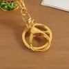 Llavero Lámpara de Aladino Colgante Retro de Metal Esmaltado Lámpara de los Deseos Árabe Llavero de Regalo para Comercio Exterior