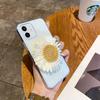 Adecuado para funda de teléfono móvil Apple iPhone 15/14/13/12/11/Pro/Max Huawei espejo de maquillaje de girasol