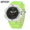 Reloj Deportivo Multifuncional Personalizado de la Fábrica de Relojes Sanda Procesamiento OEM Resistente al Agua Reloj Digital Personalizado Autorizado